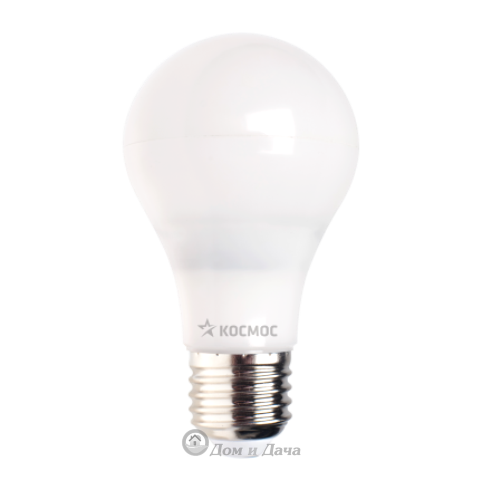 Лампа светодиодная. LED 5Вт А55 классик/пластик Е27 3000К Экономка Космос