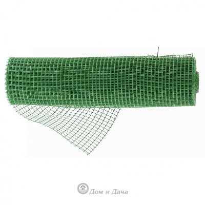 Решетка заборная в рулоне, облегченная, 0,8х20 м, ячейка 17х14 мм, пластиковая, зеленая Россия